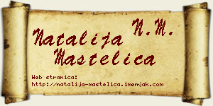 Natalija Mastelica vizit kartica